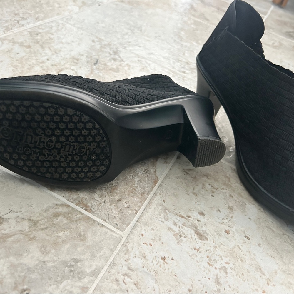 Bernie Mev Women's Chesca Black Woven Shoes 37 - Picture 4 of 5